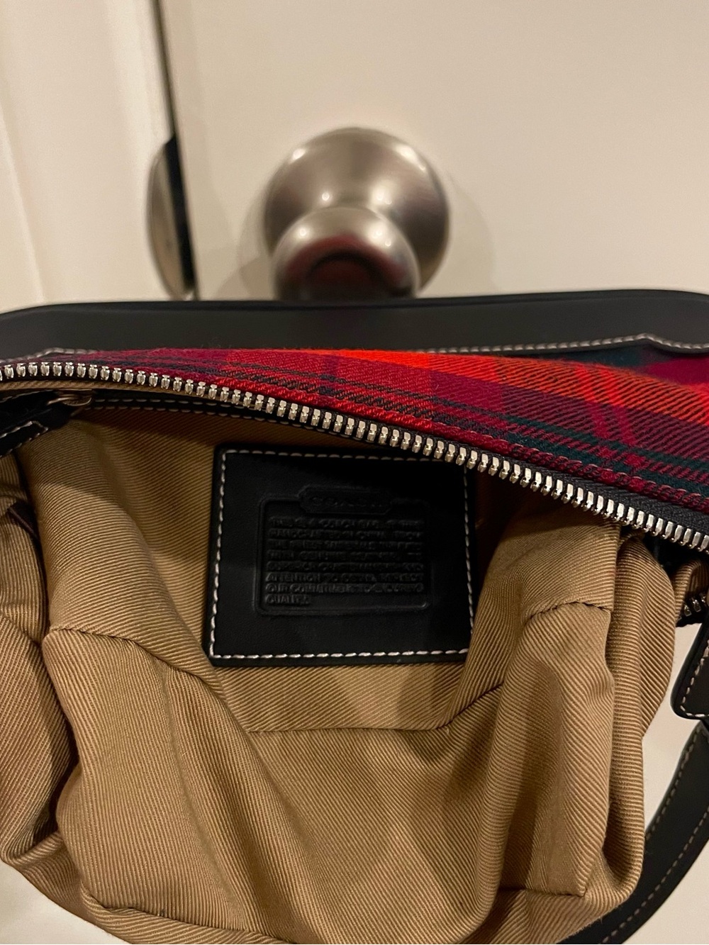 vintage coach plaid mini demi bag - Picture 5 of 5